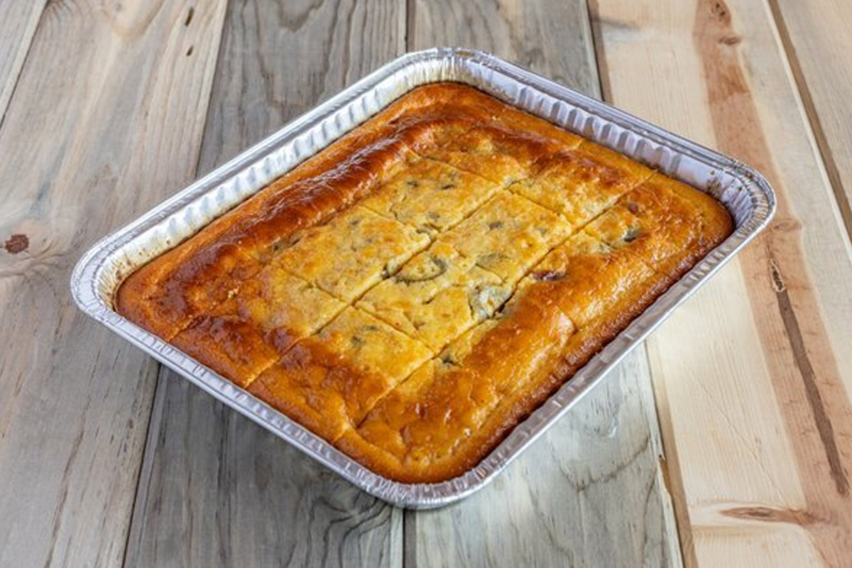 Texas Cornbread (1/2 pan) - Regular Cut (16 Pieces)